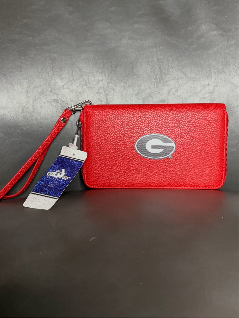 Georgia Bulldogs Zip Organizer Wallet Pebble Light Red